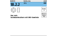 100 Stück, ASME B 18.2.2 A 4 UNC Hex cap screws, Sechskantmuttern mit mit UNC-Gewinde - Abmessung: 3/8