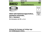200 Stück, Artikel 88032 St. verg. zinklamellenbeschichtet Heico-Lock-Scheiben, Standard (Keilsicherungsscheibenpaare) - Abmessung: HLS- 3