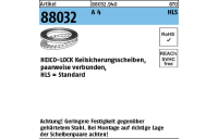 200 Stück, Artikel 88032 A 4 Heico-Lock-Scheiben, Standard (Keilsicherungsscheibenpaare) - Abmessung: HLS- 3,5S