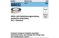 200 Stück, Artikel 88032 A 4 Heico-Lock-Scheiben, Standard (Keilsicherungsscheibenpaare) - Abmessung: HLS- 6S