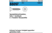 200 Stück, Artikel 88097 A 2 Seko-Z Spanplattenschrauben, Senkkopf, Pozidriv-Kreuzschlitz - Abmessung: 3 x 12 -Z