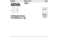 200 Stück, Artikel 88104 Stahl Kotflügelscheiben, Produktklasse C (g) - Abmessung: 8,4 x35 x1,5
