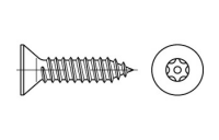 100 Stück, Artikel 88115 A 2 PIN-ISR Diebstahlhemmende Schrauben mit Senkkopf DIN 7982, Blechschr.-gew., ISR u. Zapfen - Abmessung: 2,9 x 19