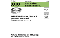100 Stück, Artikel 88132 Stahl vergütet zinklamellenbesch. NORD-LOCK-Scheiben, Standard, paarweise verbunden - Abmessung: NL 14