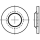 100 Stück, Artikel 88152 Kunststoff RUV - A REYHER-Unverlierbarkeits-Scheiben für Schrauben m. metr. Gewinde - Abmessung: 4/4,2x 9 x1,2