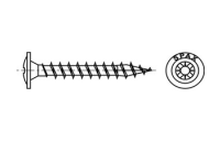 3000 Stück, Artikel 88197 Stahl SPAX R-Z Oberfläche WIROX SPAX Rückwandschrauben mit Spitze Rückwandkopf, Pozidriv-Kreuzschlitz - Abmessung: 3,5 x 30/27-Z