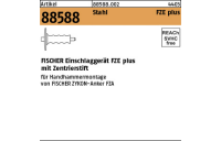 1 Stück, Artikel 88588 Stahl FZE plus FISCHER Einschlaggerät FZE plus mit Zentrierstift - Abmessung: FZE 10 plus