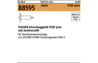 1 Stück, Artikel 88595 Stahl FZED plus FISCHER-Einschlaggerät FZED plus mit Zentrierstift - Abmessung: FZED 10 plus