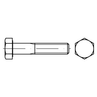 DIN 961 10.9 Sechskantschrauben mit Gewinde bis Kopf, mit metrischem Feingewinde Abmessung: M 10 x1 x 60  VE = 100 Stück