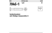 500 Stück, ISO 7046-1 4.8 H Senkschrauben mit Phillips-Kreuzschlitz H - Abmessung: M 8 x 16 -H