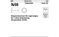 1 Stück, DIN 1498 Federstahl Form EG Einspannbuchsen - Abmessung: EG 16/20 x 20