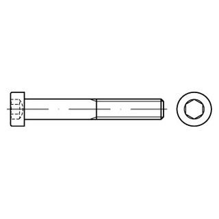 Zylinderschrauben, Innensechskant, niedriger Kopf - DIN 7984 - Edelstahl A2-070 - M10X100 - 50 Stück