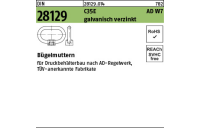 1 Stück, DIN 28129 C35E AD W7 galvanisch verzinkt Bügelmuttern - Abmessung: M 16