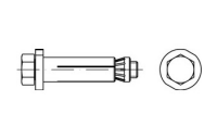 LINDAPTER-HOLLO-BOLT HB f. Befestigungen an Hohlprofilen - mit Sechskantschraube - Art. 82031 - HB - Stahl galvanisch verzinkt - 12-2(80/47) - 1 Stück