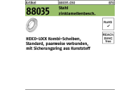 200 Stück, Artikel 88035 St. verg. zinklamellenbeschichtet HEICO-LOCK Kombi-Scheiben - Abmessung: HKS- 8