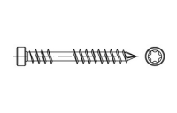 100 Stück, Artikel 88192 A 4 SPAX D-Zyko-T SPAX Schrauben D für Terrassen-Dielen, mit Fixiergewinde, Spitze, Zylinderkopf - Abmessung: 6 x 80/40 -T